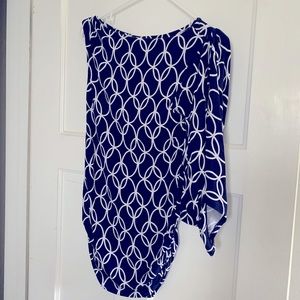 One shoulder top, size XS